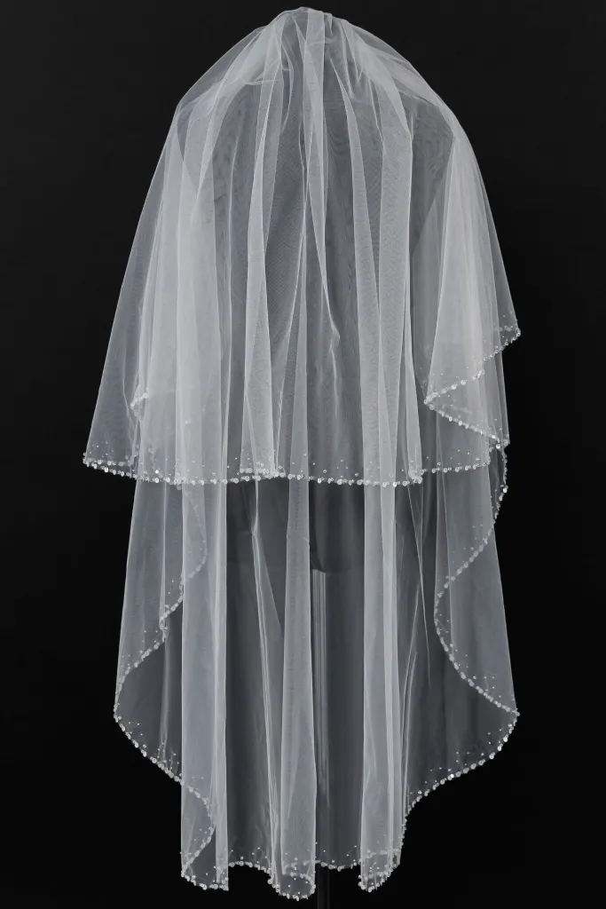 Veil-018 Blanca Bridal Cathedral Beads Cequin Tampa Near Me Wedding .webp
