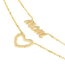 Script Mom and Open Heart Duet Necklace Blanca Bridal 2.webp