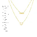 Script Mom and Open Heart Duet Necklace Blanca Bridal 4.webp
