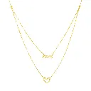 Script Mom and Open Heart Duet Necklace Blanca Bridal 1.webp