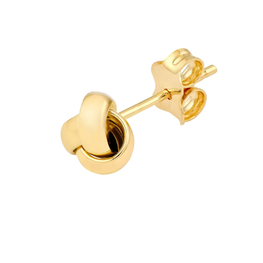 Polished Love Knot Stud Earrings 3.webp