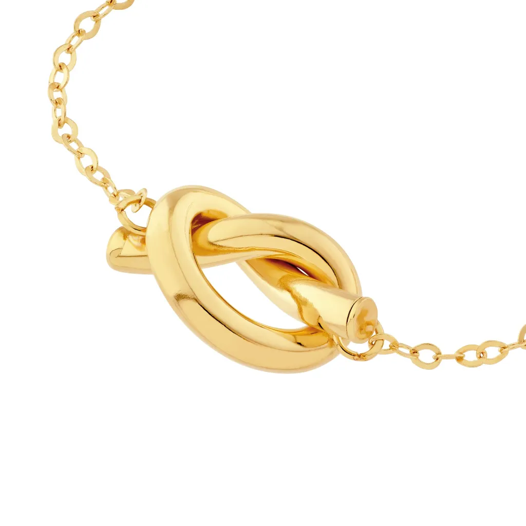 Polished Love Knot Stud Earrings  14K Gold Blanca Bridal South Tampa  1.webp