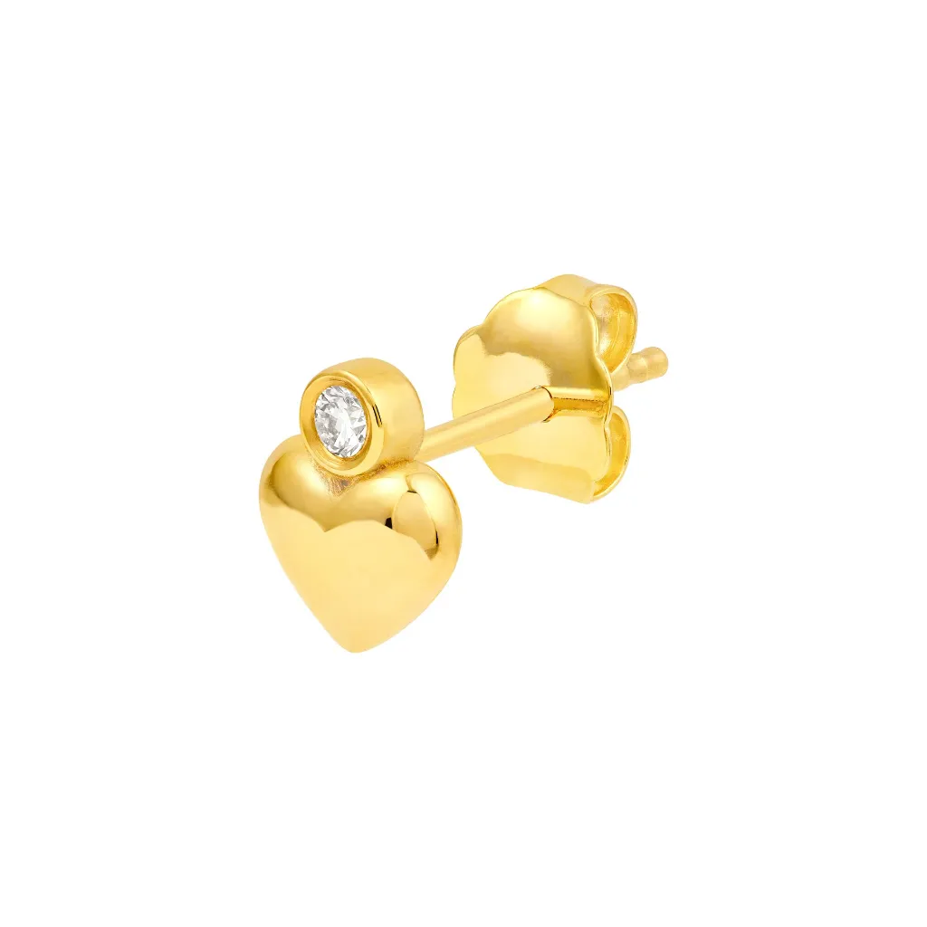 Diamond Heart Stud Earrings Blanca Bridal South Tampa 2.webp