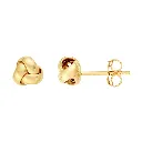 Polished Love Knot Stud Earrings Blanca Bridal Tampa South.webp