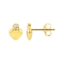 Diamond Heart Stud Earrings Blanca Bridal South Tampa .webp