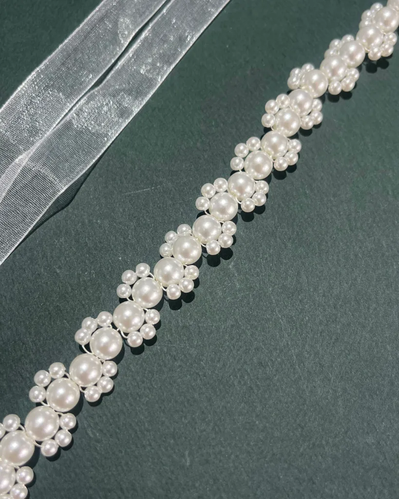 Blanca Bridal Belts Pearl Emblemish Tampa European Dresses5.webp