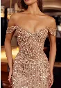 Full Sequined Beaded V-Neck Evening Gown 5.webp