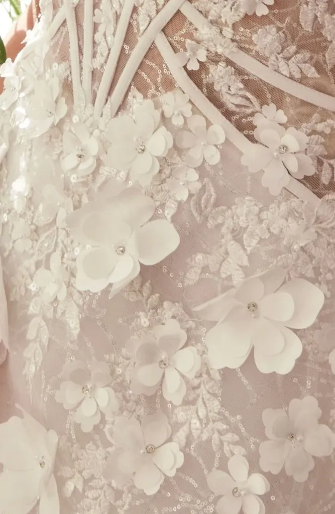 White Strapless Bridal Dress Blanca 2.webp
