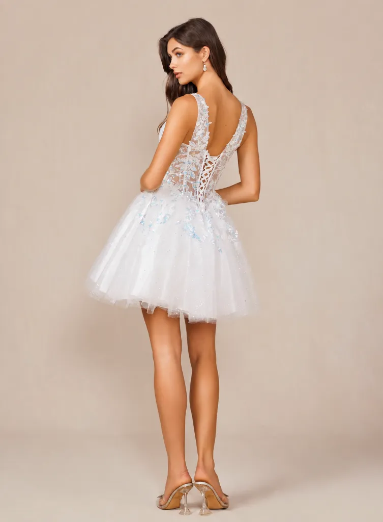 White Sparkly Cocktail Dress.webp
