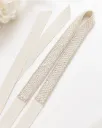Ivory Crystal & Pearl Bridal Belt