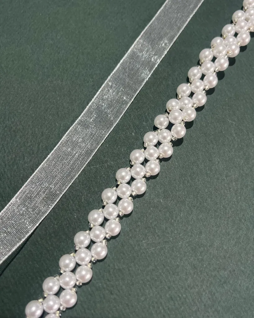 Classic Pearl Beaded Belt