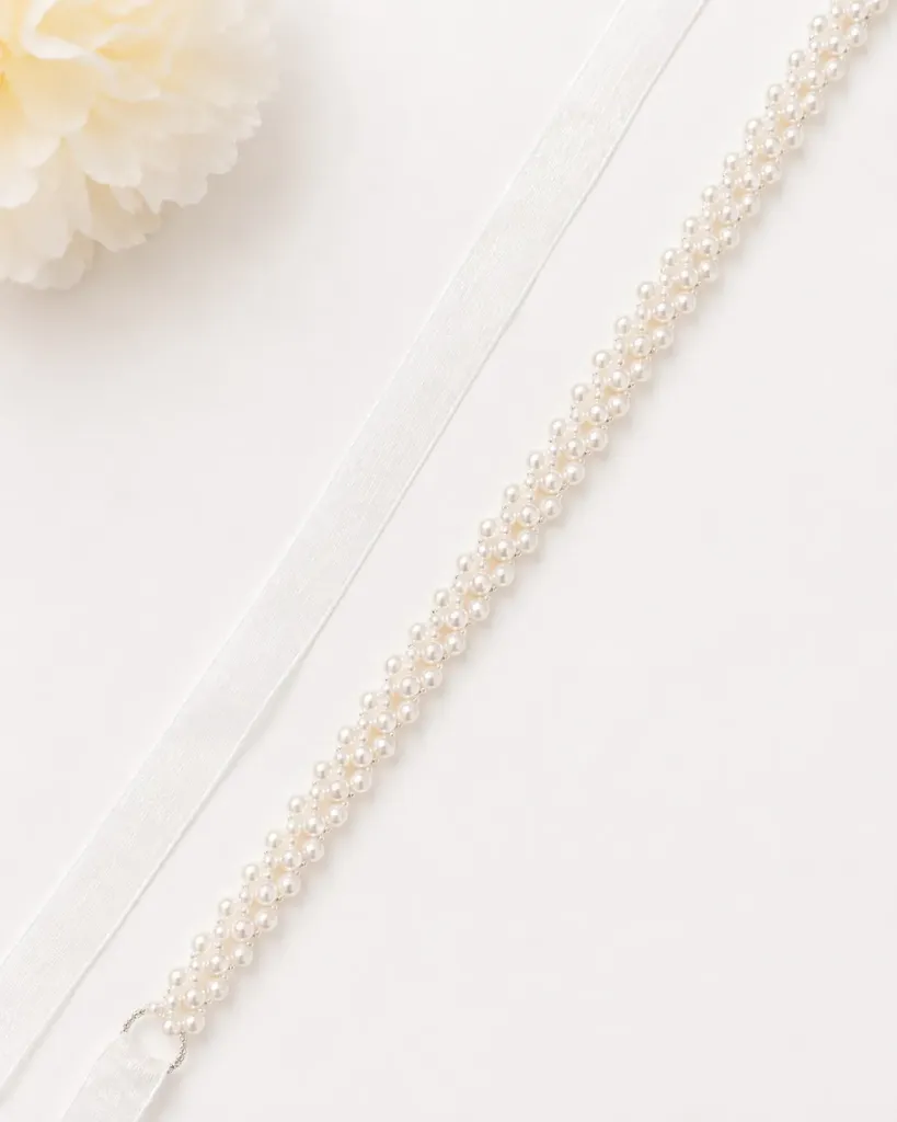 Classic Pearl Beaded Belt