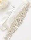 Ivory Pearl Beaded Belt
