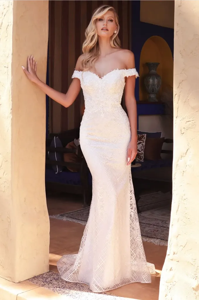 Off-the-Shoulder Bridal Gown (12)