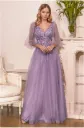 Tulle A-Line Dress with Glitter
