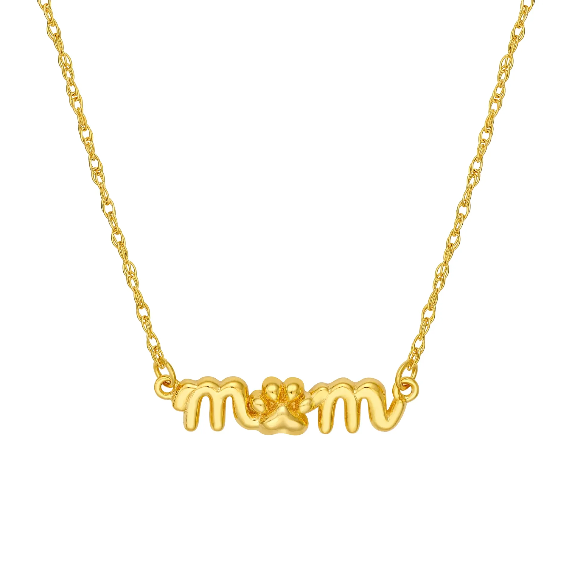 Mom Dog Paw Necklace