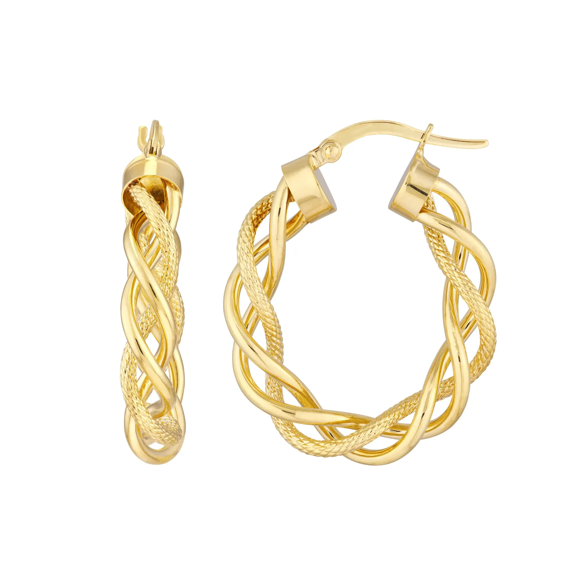 Braided Hoop Earrings