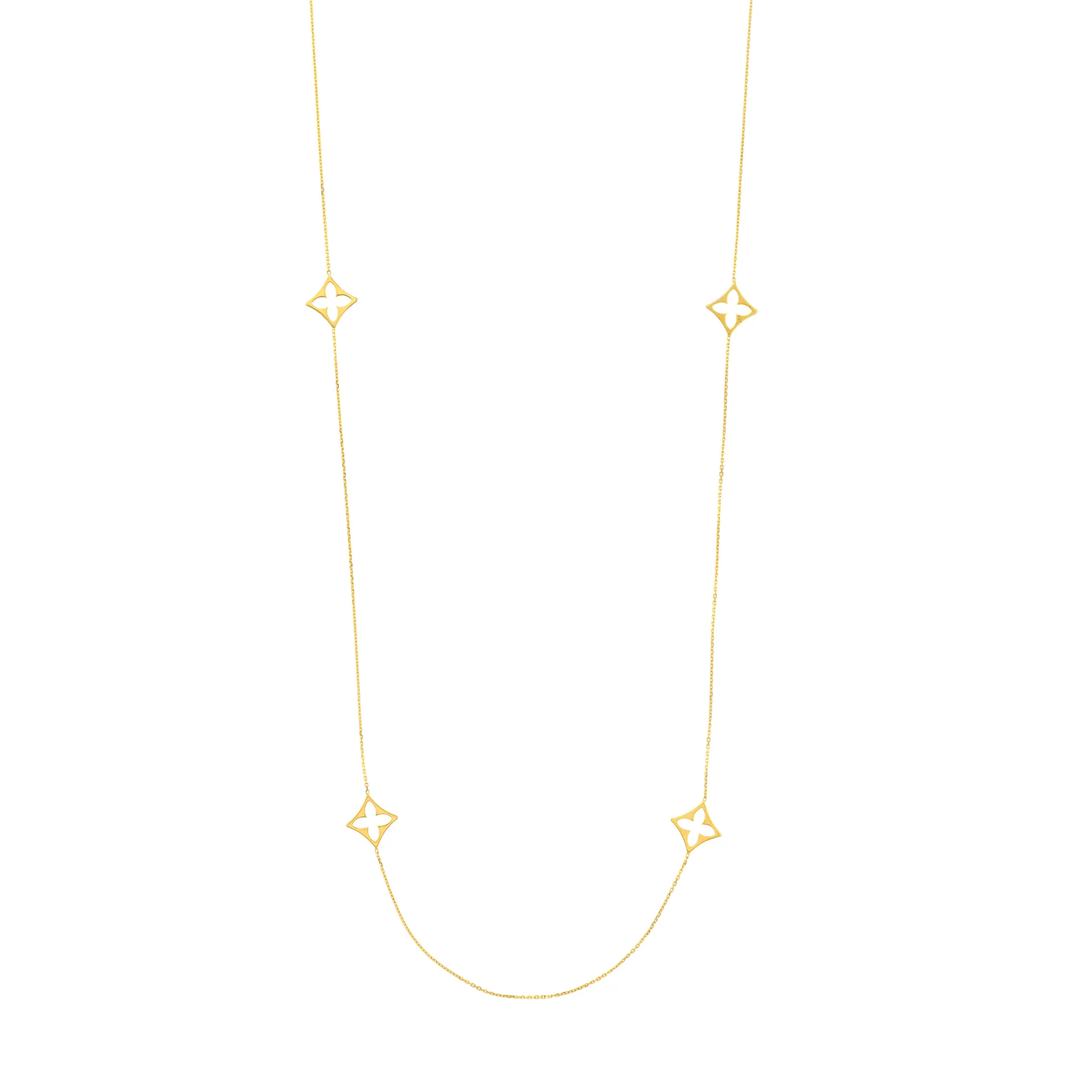 Long Chain with Floral